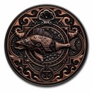 2022 Niue 2 oz Silver Metal Fish: 20,000 Leagues Under the Sea