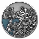 2022 Niue 2 oz Silver Mythical Creatures: Sirens