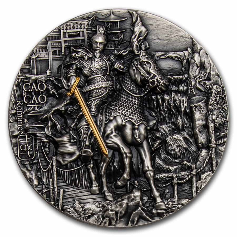 2022 Niue 2 oz Silver Romance of the Three Kingdoms: Cao Cao