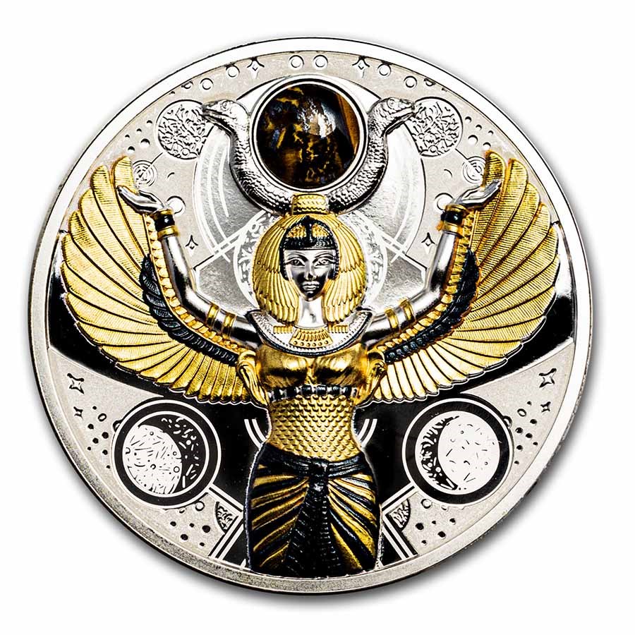 2022 Niue 2 oz Silver The Egyptian Goddess Isis