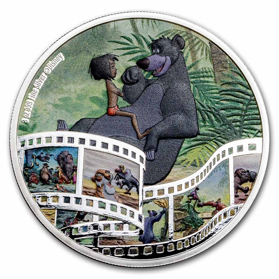 2022 Niue 3 oz Silver $10 Disney Masterpieces: The Jungle Book