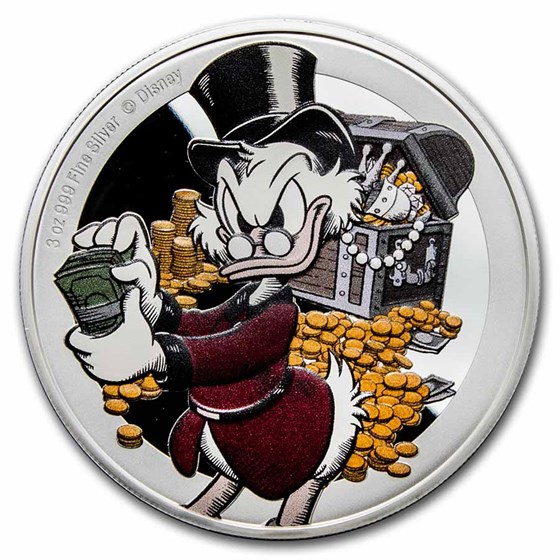 2022 Niue 3 oz Silver $10 Disney Scrooge McDuck 75th Anniversary 2022 Niue 3 oz Silver $10 Disney Scrooge McDuck 75th Anniversary