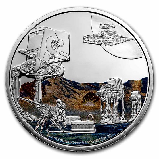 2022 Niue 3 oz Silver $10 Star Wars: Battle of Hoth Coin 2022 Niue 3 oz Silver $10 Star Wars: Battle of Hoth Coin
