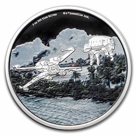2022 Niue 3 oz Silver $10 Star Wars: Battle of Scarif 2022 Niue 3 oz Silver $10 Star Wars: Battle of Scarif