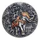 2022 Niue 3 oz Silver Antique Around the World in Eighty Days