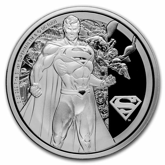 2022 Niue 3 oz Silver Coin $10 DC Classics: SUPERMAN™ 2022 Niue 3 oz Silver Coin $10 DC Classics: SUPERMAN™