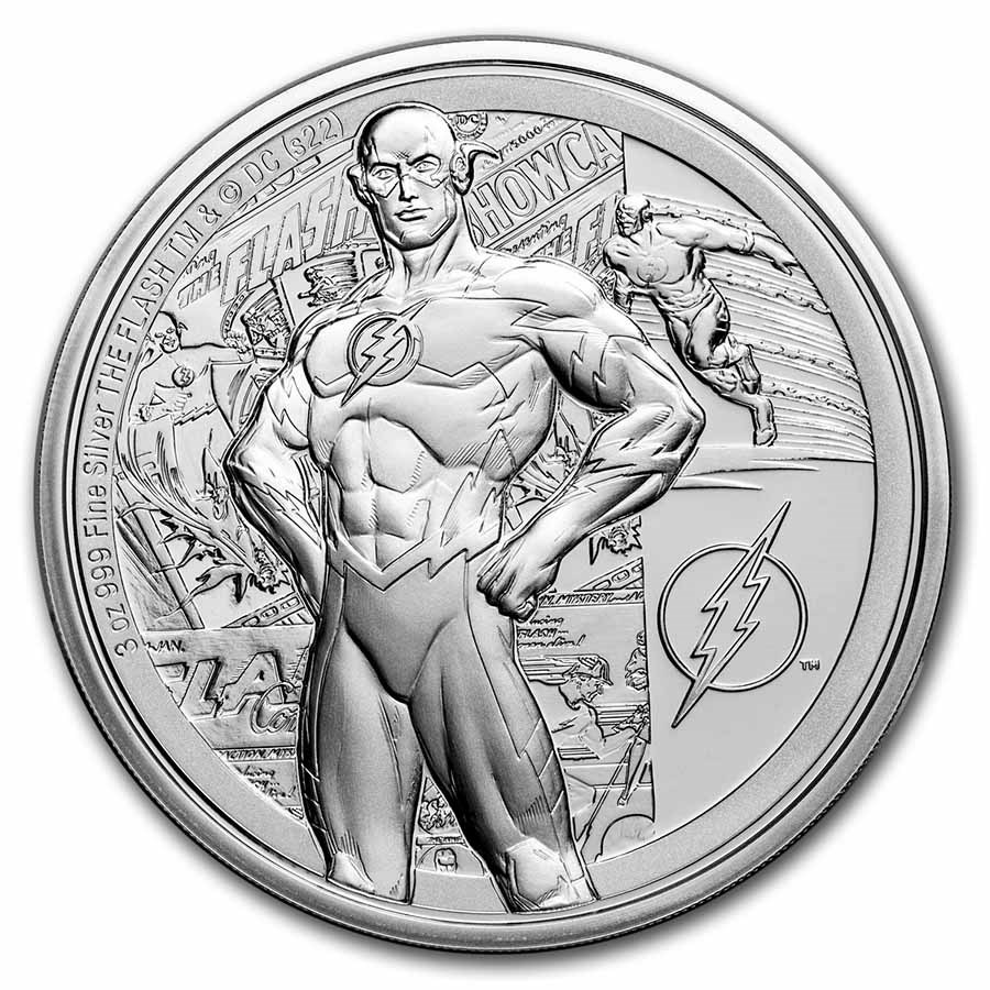 2022 Niue 3 oz Silver Coin $10 DC Classics: THE FLASH™