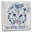 2022 Niue 3 oz Silver White Hunters: White Tiger BU