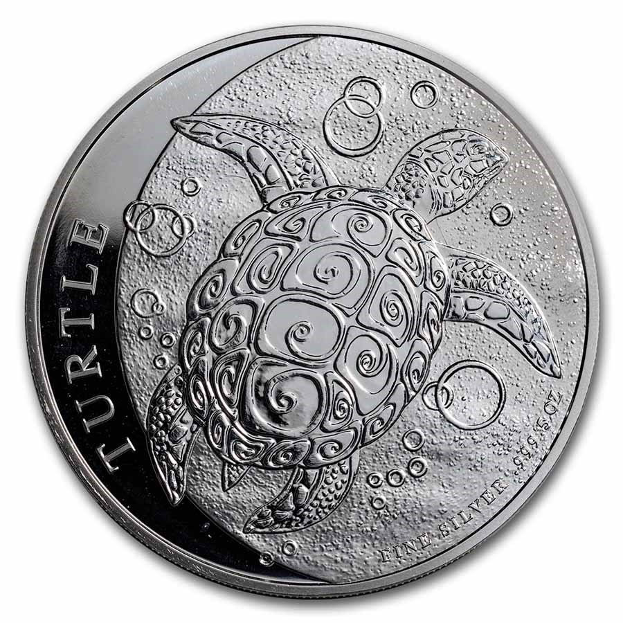 2022 Niue 5 oz Silver $10 Hawksbill Turtle BU