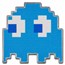 2022 Niue Colorized 1 oz Ag $2 PAC-MAN™ GHOST "INKY" (Coin Only)