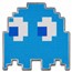 2022 Niue Colorized 1 oz Silver $2 PAC-MAN™ GHOST "INKY" Coin