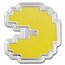 2022 Niue Colorized 1 oz Silver $2 PAC-MAN™ Shaped Coin