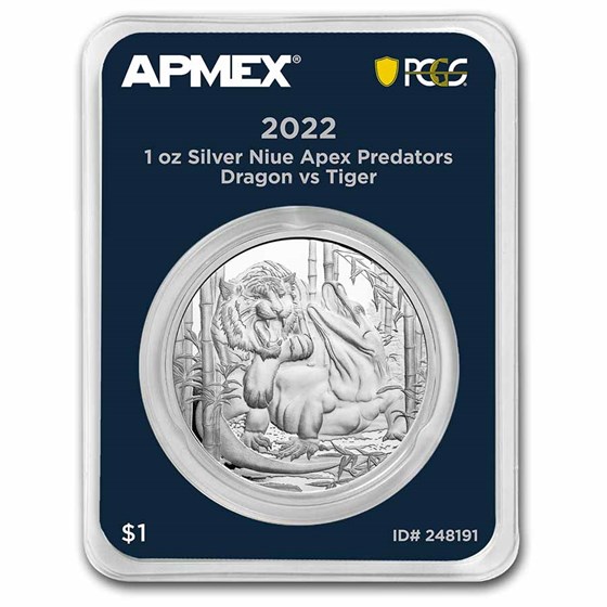 2022 Niue Silver Apex Predators: Dragon vs Tiger MDP® + PCGS FS