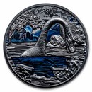 2022 Niue Silver Nessie, The Loch Ness Monster Black Proof