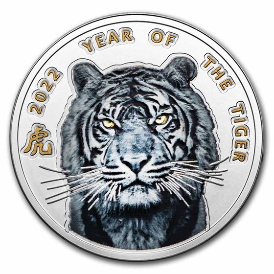 2022 Niue Silver Year of the Tiger Proof 2022 Niue Silver Year of the Tiger Proof
