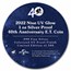 2022 Niue UV Glow 1 oz Ag Proof $2 E.T. 40th (w/ Tin & COA)