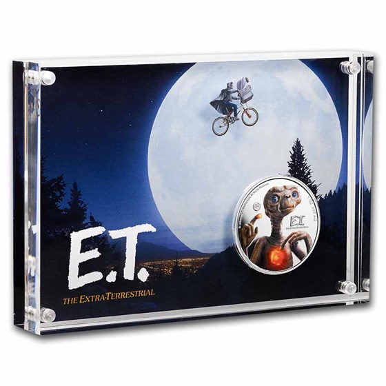2022 Niue UV Glow 1 oz Silver Proof $2 E.T. 40th Anniversary 2022 Niue UV Glow 1 oz Silver Proof $2 E.T. 40th Anniversary