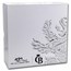 2022 NL 1 oz Silver Proof Lion Dollar (w/ Crocodile Leather Box)