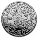 2022 NL 1 oz Silver Proof Lion Dollar (w/ Crocodile Leather Box)