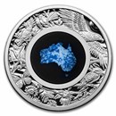 2022-P AUS 1 oz Silver Blue Lepidolite Great Southern Land Proof