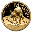 2022-P Australia 2 oz Gold Kangaroo Proof (High Relief)