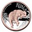 2022-P Australia 5 oz Silver Gilded Koala Proof (High Relief)
