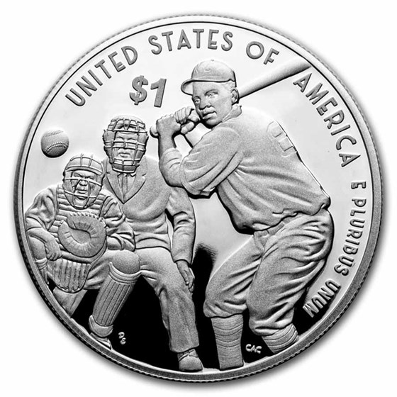 2022-P Negro Leagues Baseball Commem $1 Silver Proof (Box & COA) 2022-P Negro Leagues Baseball Commem $1 Silver Proof (Box & COA)