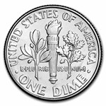 2022-P Roosevelt Dime 50-Coin Roll BU