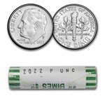 2022-P Roosevelt Dime 50-Coin Roll BU