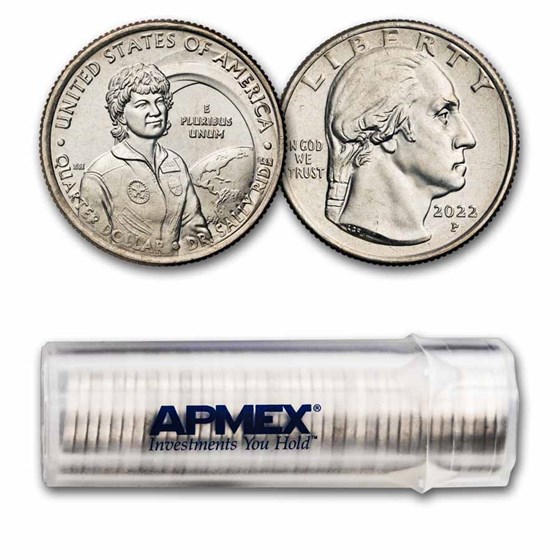 2022-P Sally Ride American Women Quarter 40-Coin Roll BU