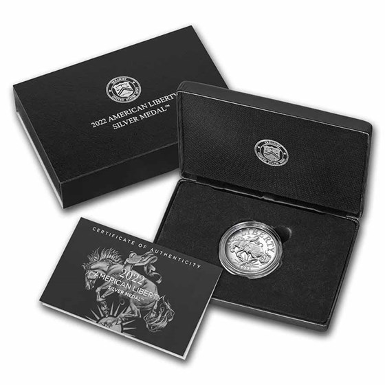 2022-P Silver American Liberty Medal Proof (w/Box & COA) 2022-P Silver American Liberty Medal Proof (w/Box & COA)