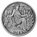 2022-P Tuvalu 1 oz Silver Antiqued Gods of Olympus (Hera)