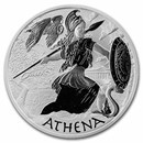 2022-P Tuvalu 1 oz Silver Gods of Olympus BU (Athena)