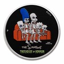 2022-P Tuvalu 1 oz Silver The Simpsons: Treehouse of Horror Proof