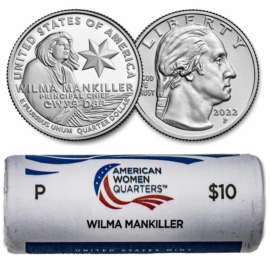 2022-P Wilma Mankiller Women's Quarter 40-Coin BU Roll