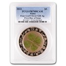 2022 Palau 1 oz Silver $5 Four-Leaf Clover PR-70 DCAM PCGS (FDI)