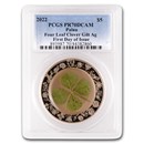2022 Palau 1 oz Silver $5 Four-Leaf Clover PR-70 DCAM PCGS (FDI) 2022 Palau 1 oz Silver $5 Four-Leaf Clover PR-70 DCAM PCGS (FDI)