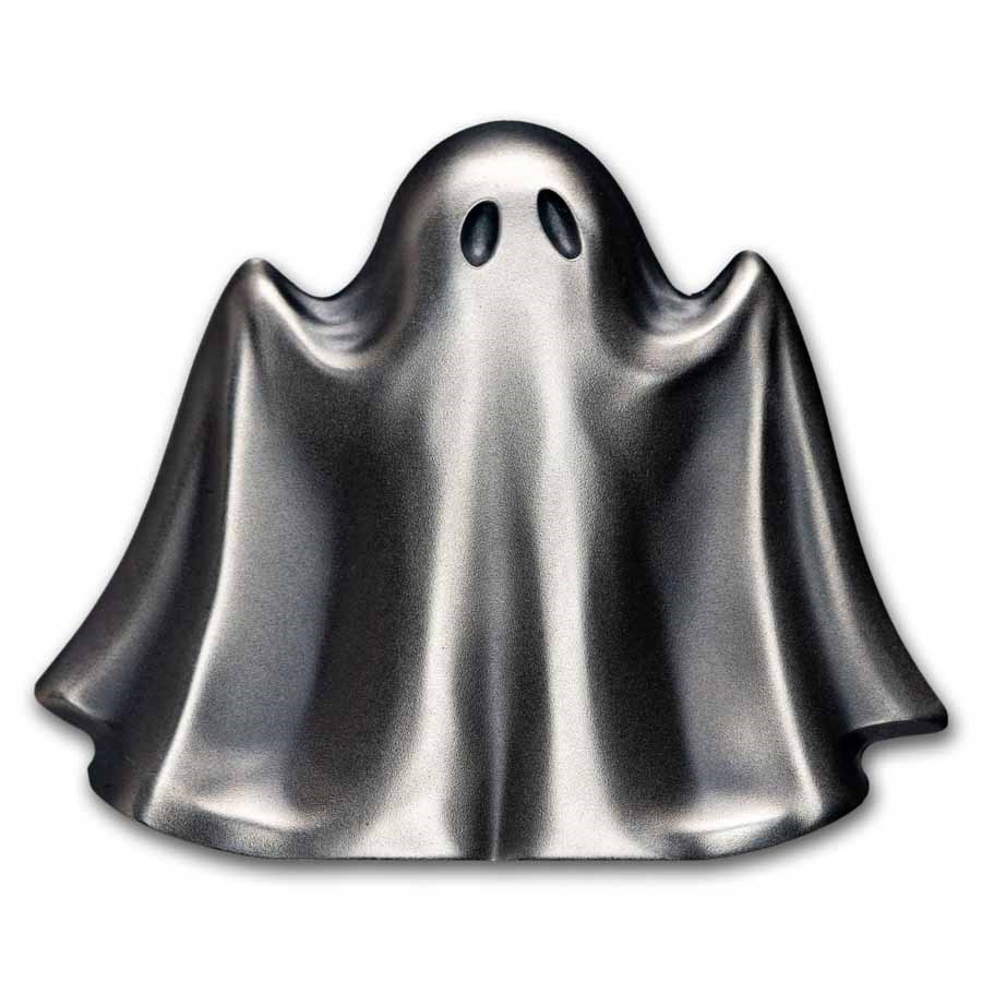 2022 Palau 1 oz Silver Antique Ghost Shaped (Coin Only)