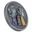 2022 Palau 2 oz Antique Silver Fear Tales: Beauty and the Beast