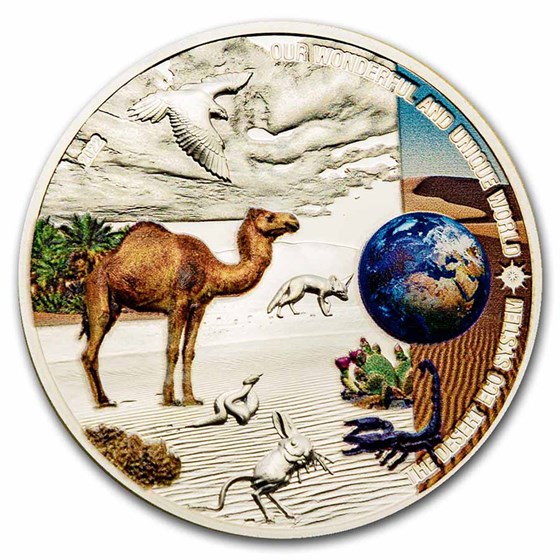 2022 Palau 2 oz Silver Proof Our Earth (Desert Ecosystems) 2022 Palau 2 oz Silver Proof Our Earth (Desert Ecosystems)