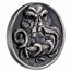 2022 Palau 3 oz Silver Antique Howard Phillips Lovecraft: Cthulhu