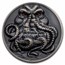2022 Palau 3 oz Silver Antique Howard Phillips Lovecraft: Cthulhu