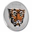 2022 Palau 5 oz Silver Beloved Building Blocks: Bengal Tiger