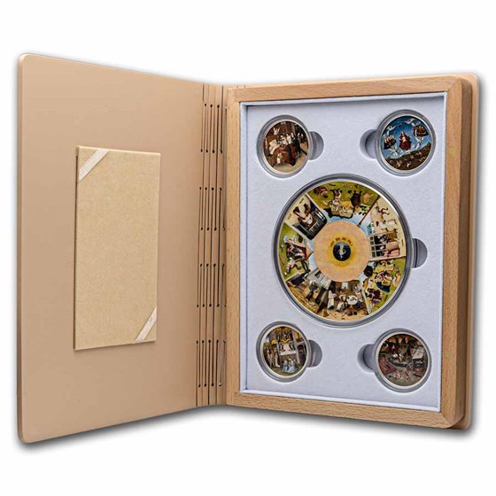 2022 Palau Silver Seven Deadly Sins 5-Coin Proof Set 2022 Palau Silver Seven Deadly Sins 5-Coin Proof Set