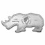 2022 PAMP 1 oz Silver $2 Animals of Africa: Black Rhino