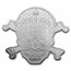 2022 PAMP 5 oz Silver $5 Treasure Island Skull Coin