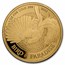 2022 Papua New Guinea 1 oz Gold Bird Of Paradise (Abrasion)