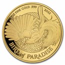 2022 Papua New Guinea 1 oz Gold Bird Of Paradise BU (No CoA)