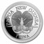 2022 Papua New Guinea 1 oz Silver Bird Of Paradise BU