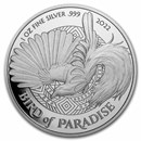 2022 Papua New Guinea 1 oz Silver Bird Of Paradise BU